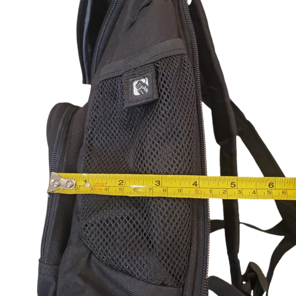 WWF Vintage High Sierra Black Mid Size School Travel‎ Hiking Backpack - WWE